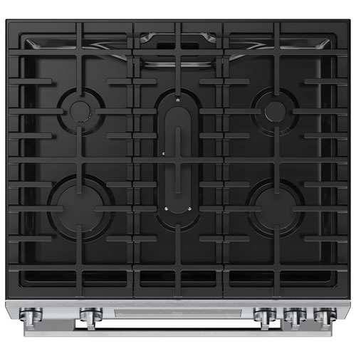 Bosch 100 Series 30" 5.8 Cu. Ft. True Convection Freestanding Gas Air Fry Range (HGF1050MUC) - Stainless