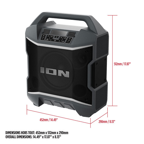 Système de karaoké Party Boom Plus d'Ion Audio avec microphone et radio