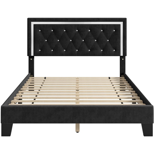 Nairobi - Black Velvet Fabric Bed Frame