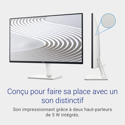 Moniteur IPS DEL HD intégrale 100 Hz 4 ms de 24 po de Dell - Argenté