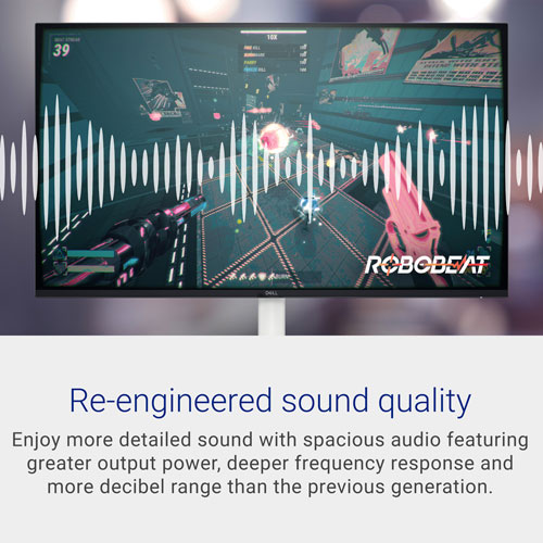 Moniteur IPS DEL HD intégrale 100 Hz 4 ms de 24 po de Dell - Argenté