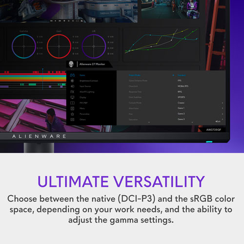 Alienware 27" 4K Ultra HD 180Hz 1ms IPS LED G-Sync Gaming Monitor - Black