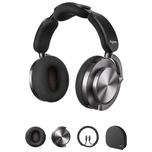 Casque d'écoute Bluetooth à suppression du bruit OnTrac de Dyson - Noir nickel