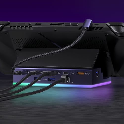 Station d'accueil 14-en-1 4K@120 Hz pour Steam Deck OLED/ROG Ally X/Legion Go de Lenovo