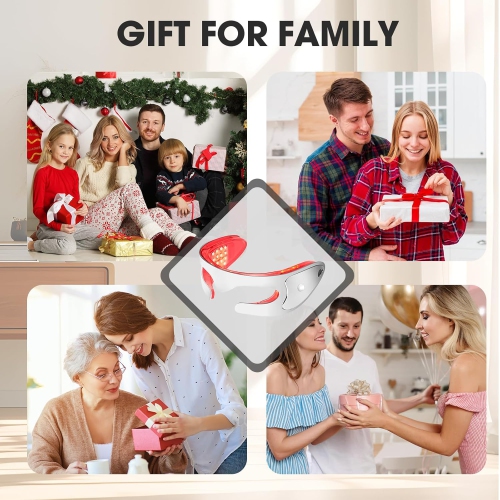 Appareil de beauté pour les yeux thérapeutique à lumière rouge de LED, masque pour les yeux à 3 modes pour anti-âge, revitalisation de la peau,