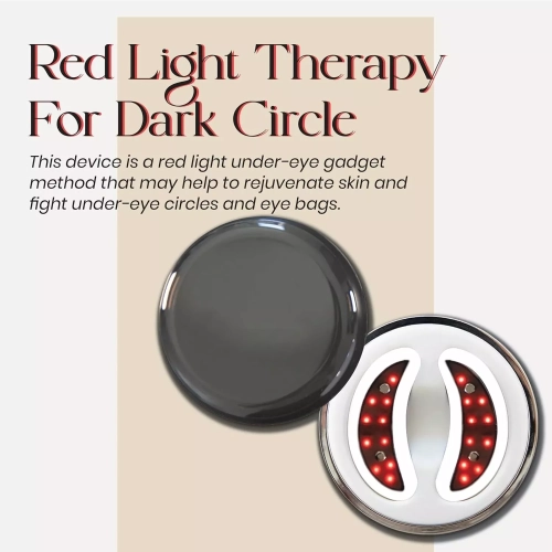 Eye Anti Aging Microcurrent Red Light Therapy Device Eye Bags Remover Dark Circles Eye Wrinkles Remover Eyes Massager-White