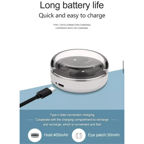 Eye Anti Aging Microcurrent Red Light Therapy Device Eye Bags Remover Dark Circles Eye Wrinkles Remover Eyes Massager-White