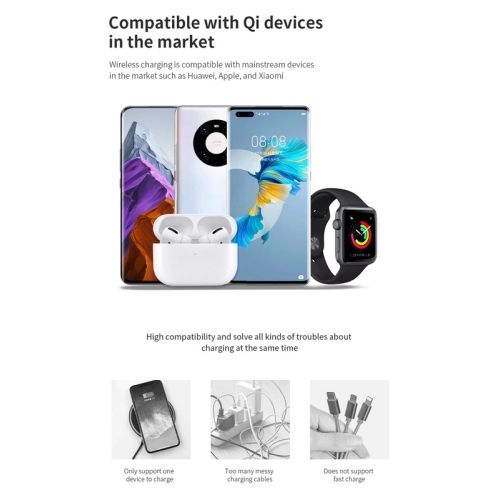 3 in 1 Magnetic Wireless Charger Tree Shape Stand For iPhone 13 12 Pro Max 15W Fast Charging Station For Apple Watch For AirPods