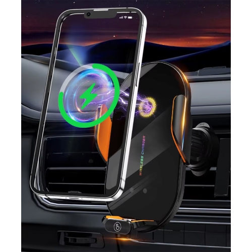 YOULIGHTS  Car Wireless Charger Auto Infrared Induction Phone Holder Stand 66W Fast Charging Station for Iphone 15 14 13 12 Samsung Xiaomi
