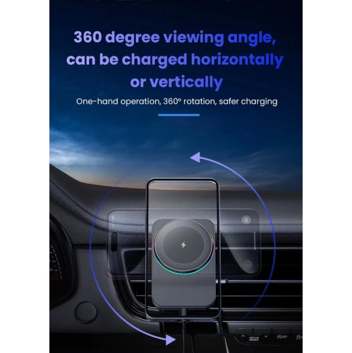 Car Wireless Charger Auto Car Mount Phone Holder Stand For iPhone 16 15 14 13 Samsung Xiaomi 15W Fast Charging