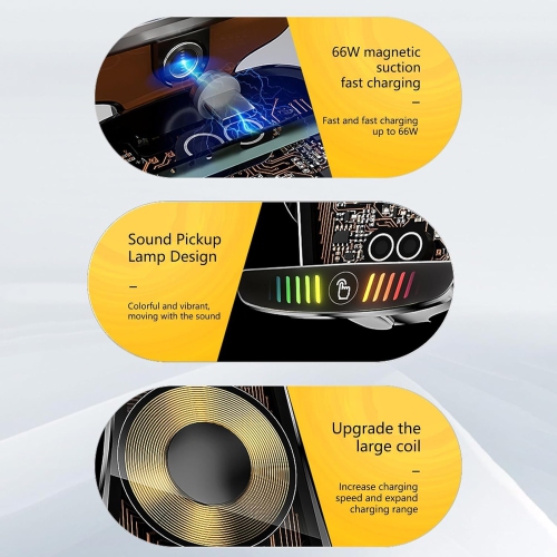 Car mobile phone holder, car wireless charging magnetic mobile phone charger