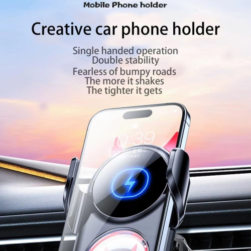 Chargeur de téléphone de voiture rapide Chargeur de voiture rotatif Devil Anti-Shaking Funny Support de téléphone décoratif pour voyage