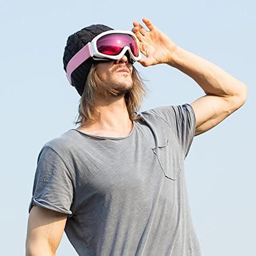 OTG Ski Goggles - Over Glasses Snowboard/Ski Goggles for Women, Men & Youth Anti Fog Snowboard Goggles- 100% UV Protection