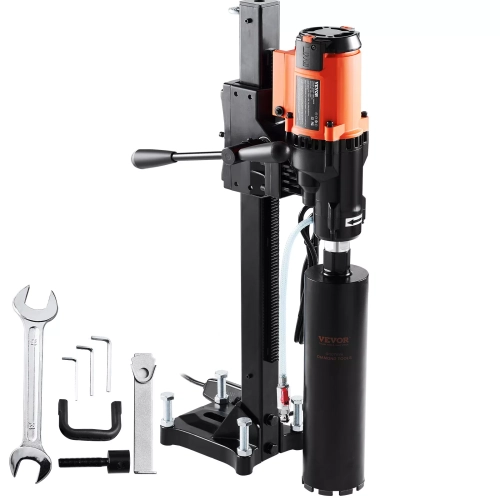 VEVOR Wet&Dry Diamond Core Drill Machine Concrete Core Drill Rig 2500W 750RPM