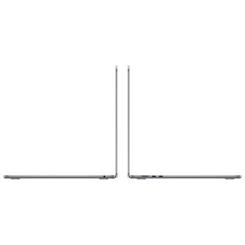 Refurbished - Apple MacBook Air 15.3" w/ Touch ID (Fall 2024) - Space Grey (Apple M3 / 16GB RAM / 256GB SSD) - French