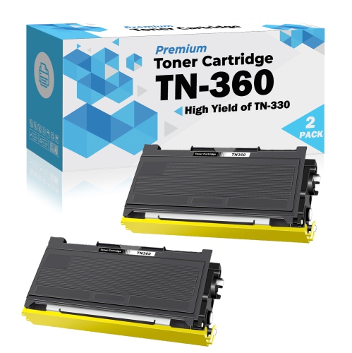 Ultra Toner® Compatible Brother TN360 TN-360 Black Toner Cartridge TN330 TN-330 High Yield DCP-7030 7040 7045N HL-2140 2150N 2170W MFC-7320 7340