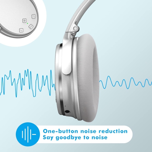 Srhythm NiceComfort 35 Active Noise Cancelling Headphones, Wireless Bluetooth