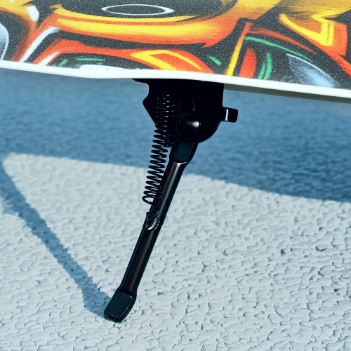 Trottinette de Qaba pour enfants de 6 à 12 ans, trottinette à hauteur réglable, frein sur aile arrière, grosse roue 200 mm, trottinette pliable