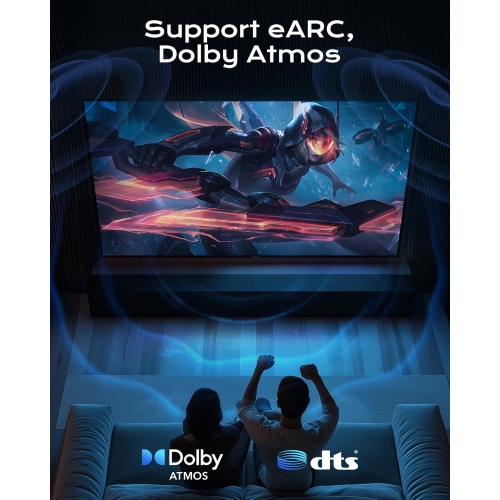 NIERBO 2.1 HDMI Cable 150 Feet - 8K Ultra High Speed HDMI Cable/48Gbps/8K 60hz/4K 120hz/Braided/eARC for HDTV, PS5, PS4, Xbox, Blu-ray