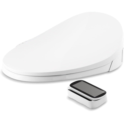 KOHLER K-4108-0 C3 230 Electric Bidet Seat, White with Touchscreen Remote Control, Quiet-Close Lid and Toilet Seat