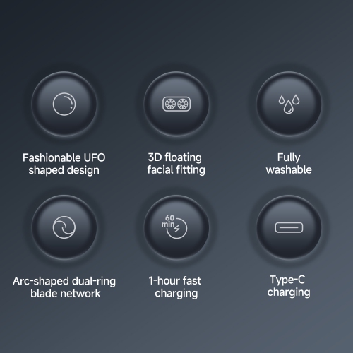 OKMI Portable Electric Razor Men, Waterproof Wet Dry Cordless Face Shaver, Rechargeable Grooming Beard Trimmer For Home Travel