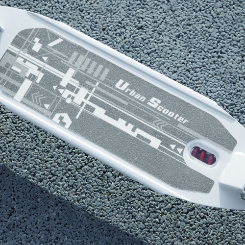 Qaba – Trottinette pliable pour enfants de 6 à 12 ans, trottinette pliable avec 4 hauteurs réglables, freins doubles, absorption des chocs,