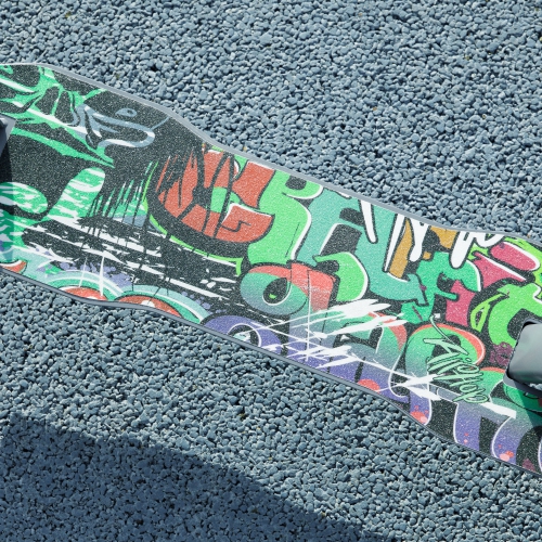 Trottinette de Qaba pour enfants de 6 à 12 ans, trottinette à hauteur réglable, frein sur aile arrière, grosse roue 200&nbsp;mm, trottinette pliable