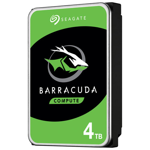 Disque dur interne de bureau SATA 3,5 po 4 To 7200 tr/min Barracuda de Seagate (ST4000DMZ04)