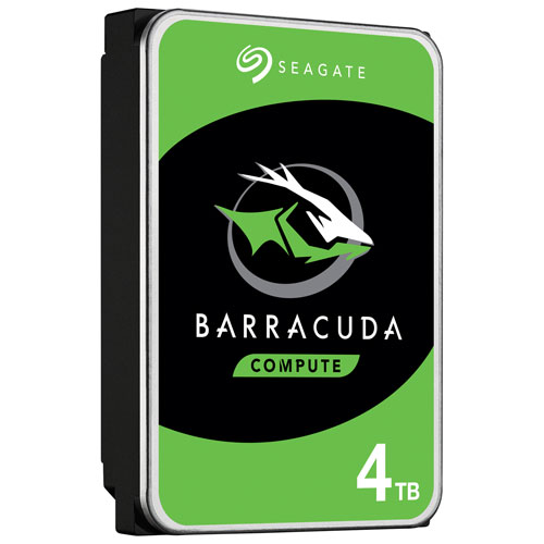 Disque dur interne de bureau SATA 3,5 po 4 To 7200 tr/min Barracuda de Seagate (ST4000DMZ04)