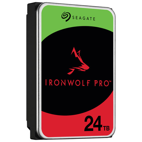 Seagate IronWolf Pro 24TB 3.5" 7200RPM SATA Desktop Internal Hard Drive (ST24000NTZ02)