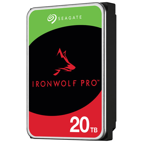 Seagate IronWolf Pro 20TB 3.5" 7200RPM SATA Desktop Internal Hard Drive (ST20000NTZ01)