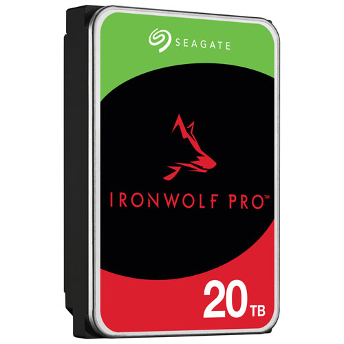 Seagate IronWolf Pro 20TB 3.5" 7200RPM SATA Desktop Internal Hard Drive (ST20000NTZ01)