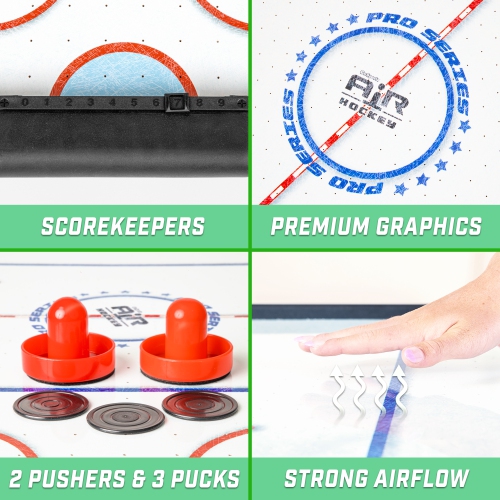 GoSports - 30 Inch Table Top Air Hockey Game