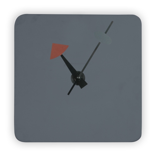 LeisureMod Manchester Modern Design Square Silent Non-Ticking Wall Clock