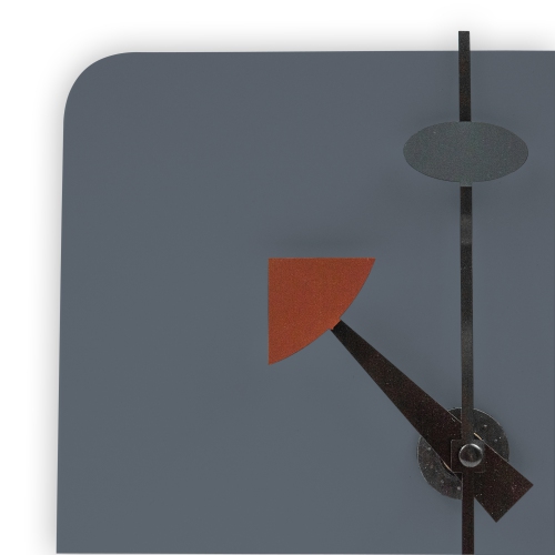 LeisureMod Manchester Modern Design Square Silent Non-Ticking Wall Clock