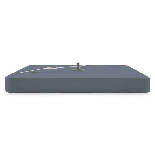 LeisureMod Manchester Modern Design Square Silent Non-Ticking Wall Clock