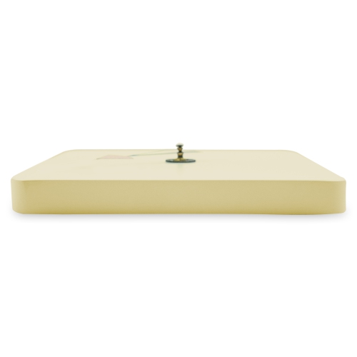 LeisureMod Manchester Modern Design Square Silent Non-Ticking Wall Clock