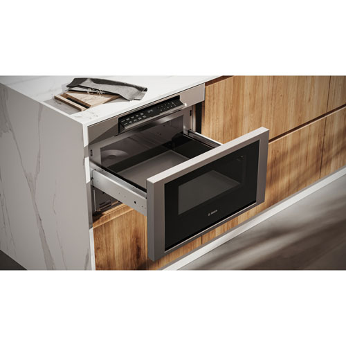 Bosch 800 Series 24" Built-In Drawer Microwave - 1.2 Cu. Ft. - Stainless Steel
