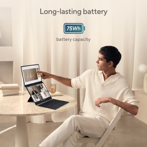 ASUS Zenbook DUO AI Ready Dual Touchscreen Laptop (14” OLED Display / Intel Core Ultra 9 / Intel Arc Graphics / 16GB / 1TB SSD / Long Lasting Battery