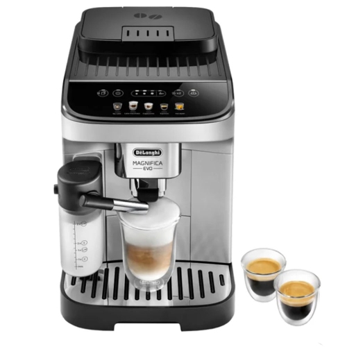 Image 1 of 6.. Refurbished Excellent-De'Longhi Magnifica Evo Coffee Espresso Machine with Automatic Milk Frother ECAM29063SB-Silver/Black
