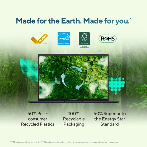 ASUS ZenBook 14 Lightweight Laptop (14” OLED Touchscreen Display / Intel Core Ultra 5 CPU / Long Battery Life / Intel Arc Graphic / 16GB RAM / 512GB