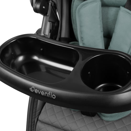 Evenflo Omni Ultra Stroller with Revolve180 LiteMax NXT Rotational Infant Car Seat - Pacific Green