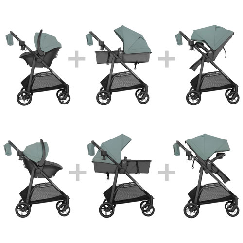 Evenflo Omni Ultra Stroller with Revolve180 LiteMax NXT Rotational Infant Car Seat - Pacific Green