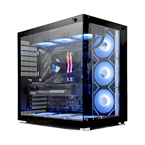 Uniway Gaming PC AMD Ryzen7 9800X3D/360 Liquid Cool/ 2TB M2 SSD/32GB RGB RAM/NVIDIA RTX 5080 /DLSS 4/ WIFI6/ Win11 Pro - English