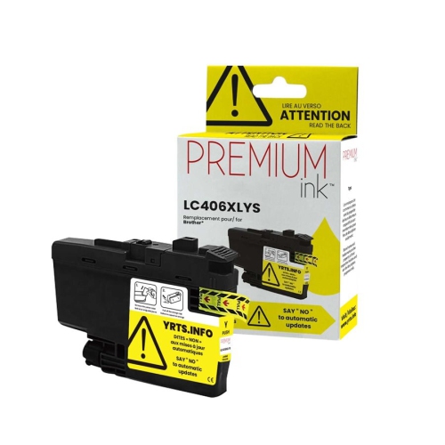 Brother LC406XLYS Alternative Premium Ink Pigment Yellow