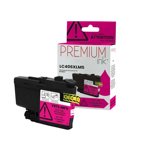 Brother LC406XLMS Alternative Premium Ink Pigment Magenta