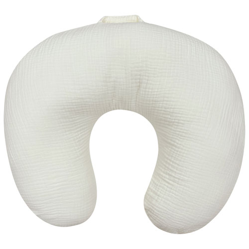 Coussin d'allaitement en mousseline avec housse amovible de Simmons - Lait de coco