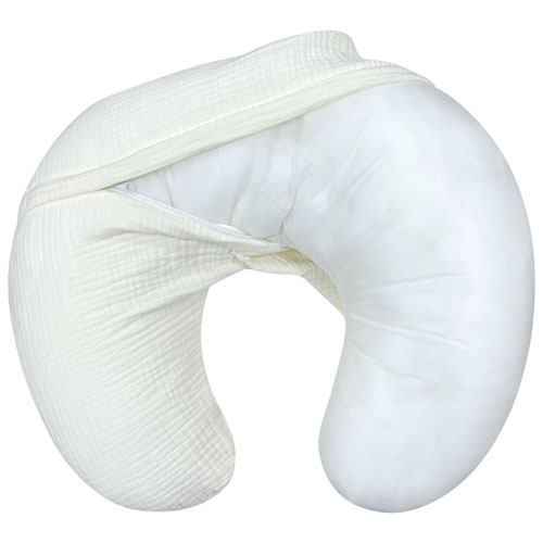 Simmon's Muslin Nursing Pillow with Removable Cover - Coconut Milk