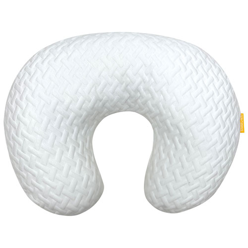Coussin d'allaitement gaufré avec housse amovible de Simmons - Ivoire
