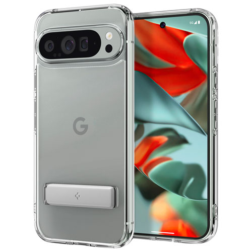 Étui rigide ajusté Slim Armor Essential S de Spigen pour Pixel 9/9 Pro - Transparent